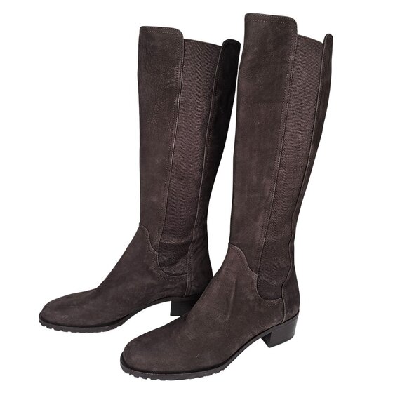 Amalfi‎ By Rangoni Womens Brown Suede Knee-High Boots 8.5M Made In Italy - Picture 6 of 16